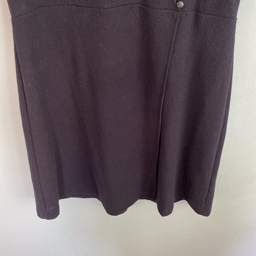 Madewell Women’s Black Faux Wrap dress short sleeve size Large - Picture 5 of 7